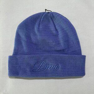 DIME Blue Gradient Embroidered Knitted Hat
